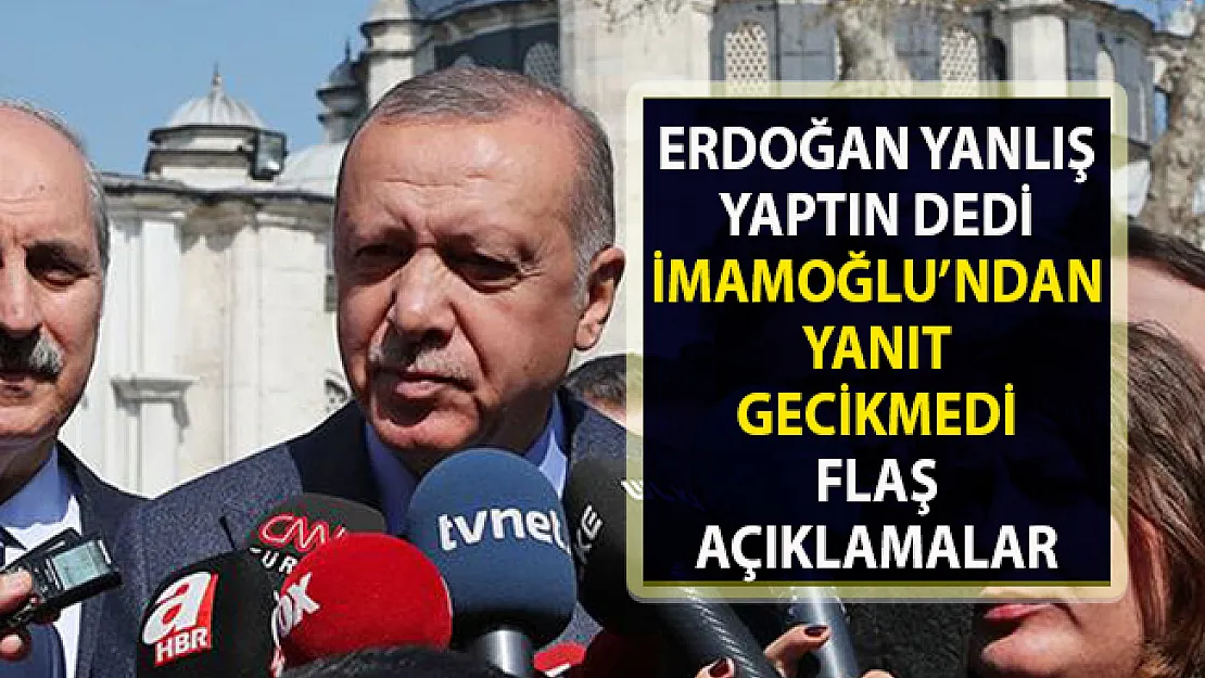 Cumhurbaşkanı Erdoğan ile İmamoğlu arasında mazbata polemiği