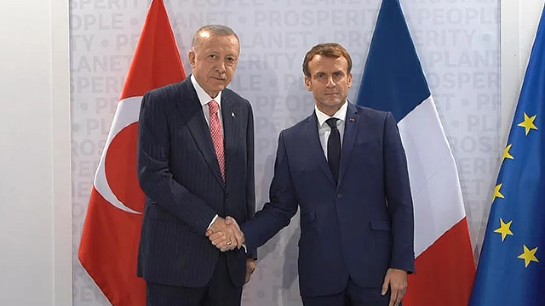 Cumhurbaşkanı Erdoğan Mevkidaşı Macron İle Görüştü