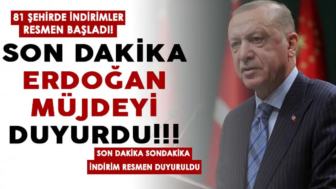 Cumhurbaşkanı Erdoğan müjdeyi verdi! Türkiye geneli 81 ilde indirimler başladı