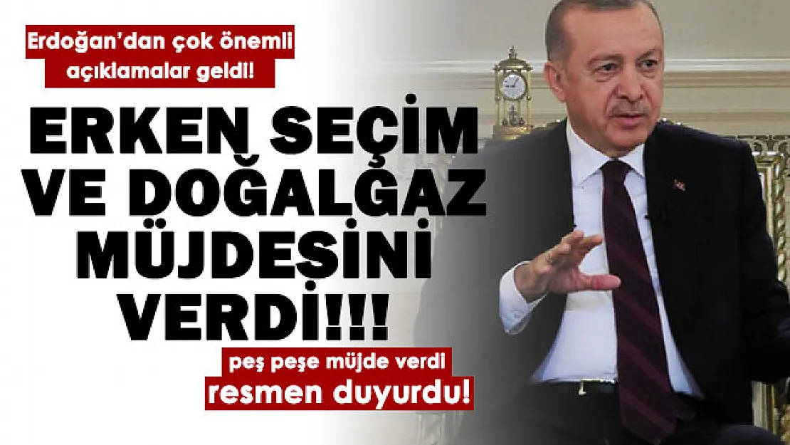 Cumhurbaşkanı Erdoğan resmen duyurdu: Erken seçim açıklaması ve vatandaşa ucuz doğalgaz müjdesi