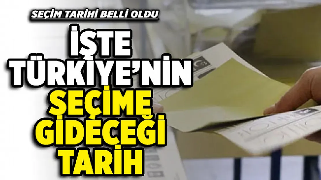 Cumhurbaşkanı Erdoğan seçim tarihinin belli olduğunu duyurdu! İşte Türkiye'nin seçime gideceği tarih