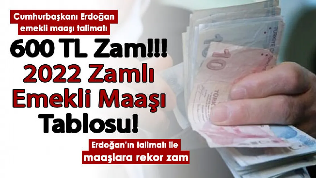 Cumhurbaşkanı Erdoğan talimat verdi! Emekli maaşlarına en az 600 lira zam! İki formül var: İşte zamlı emekli maaşı tablosu