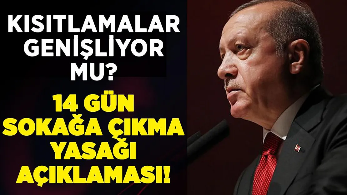 Cumhurbaşkanı Erdoğan'dan 14 gün sokağa çıkma yasağı hakkında açıklama