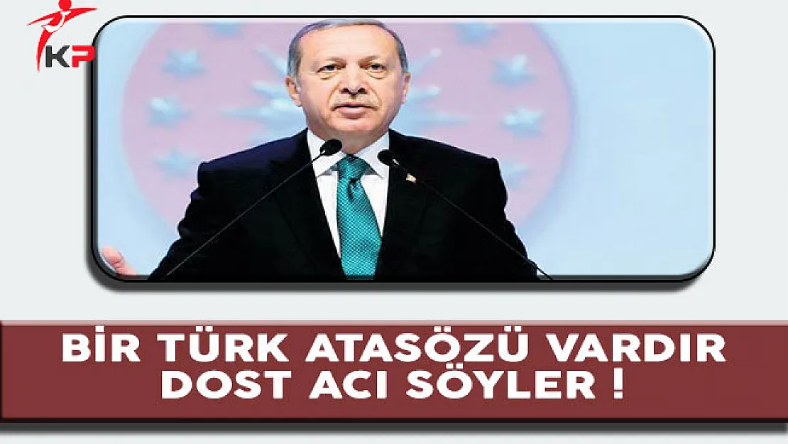 Cumhurbaşkanı Erdoğan'dan Avrupa Birliği'ne Sert Tepki !