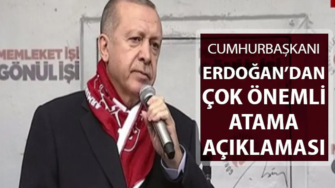 Cumhurbaşkanı Erdoğan'dan Çok Önemli 20 Bin Atama Açıklaması