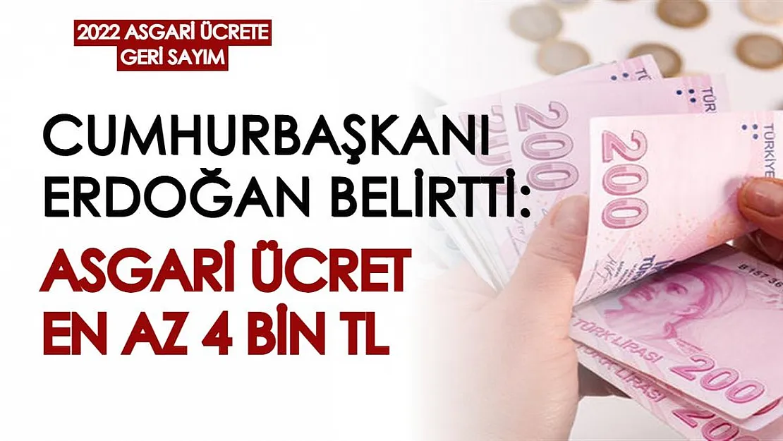 Cumhurbaşkanı Erdoğan'dan flaş asgari ücret önerisi! Asgari ücret en az 4 bin TL...