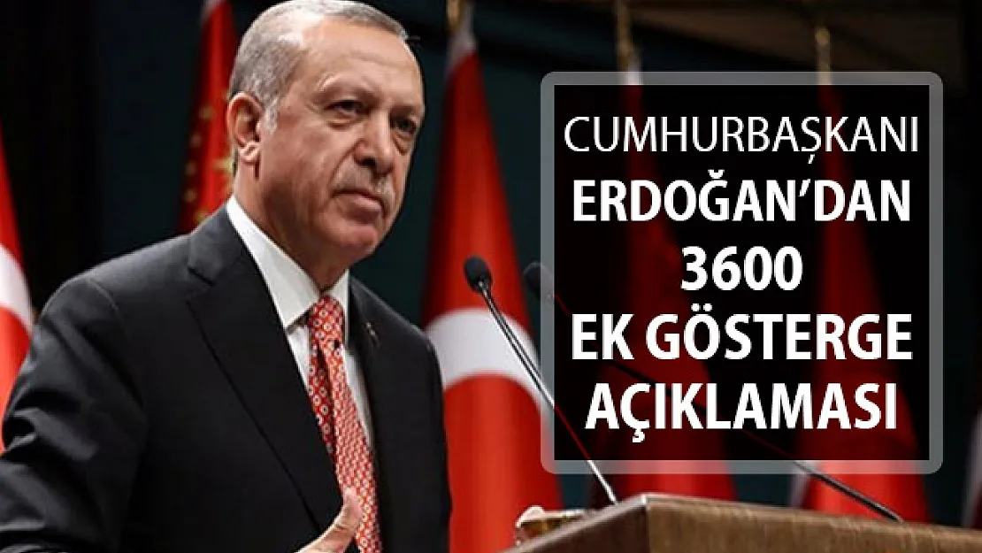 Cumhurbaşkanı Erdoğan'dan Önemli 3600 Ek Gösterge Açıklaması
