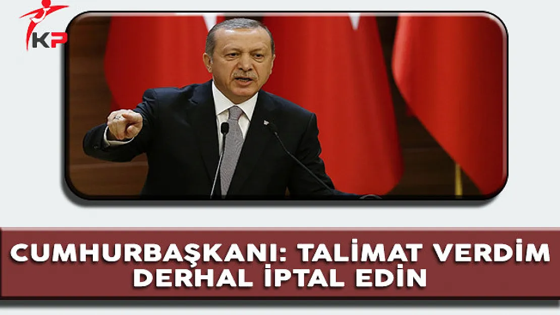 Cumhurbaşkanı Erdoğan'dan Rotterdam'a İlişkin: Talimat Verdim, Derhal İptal Edin...