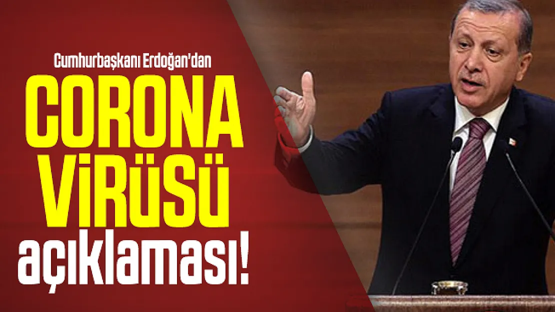 Cumhurbaşkanı Erdoğan'dan son dakika corona virüsü açıklaması!