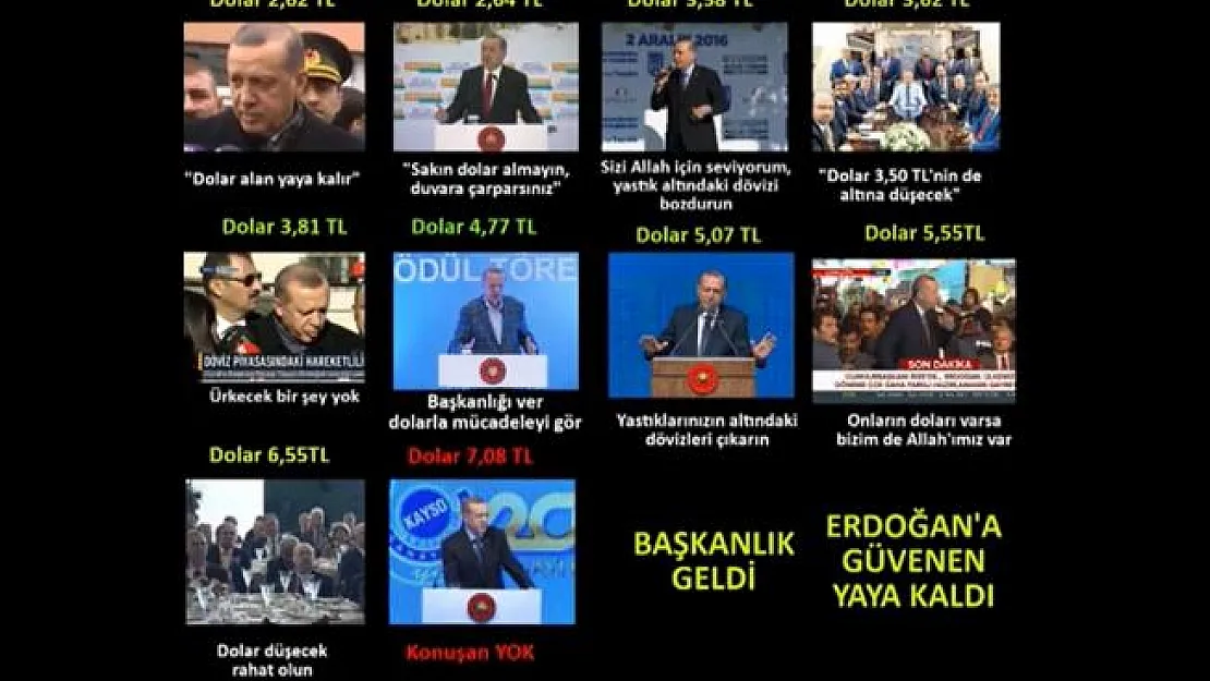 Cumhurbaşkanı Erdoğan'ın geçmişte dolar kuru hakkındaki açıklamaları gündem oldu!