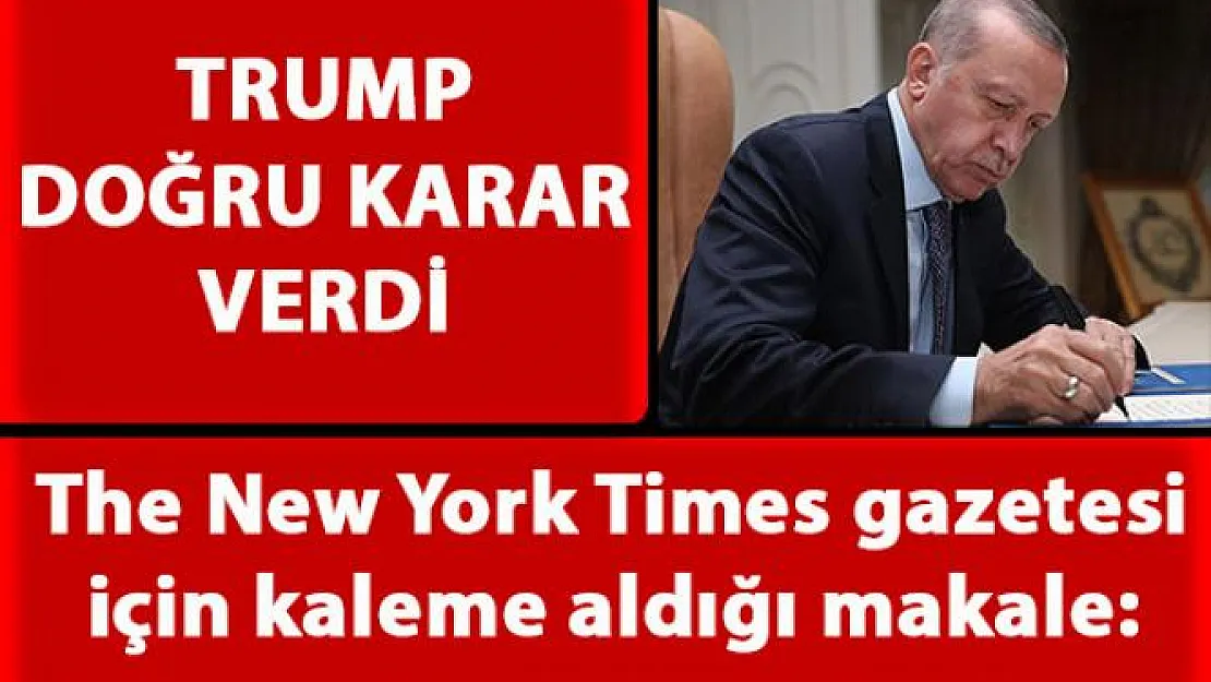 Cumhurbaşkanı Erdoğan'ın The New York Times gazetesi için kaleme aldığı makale