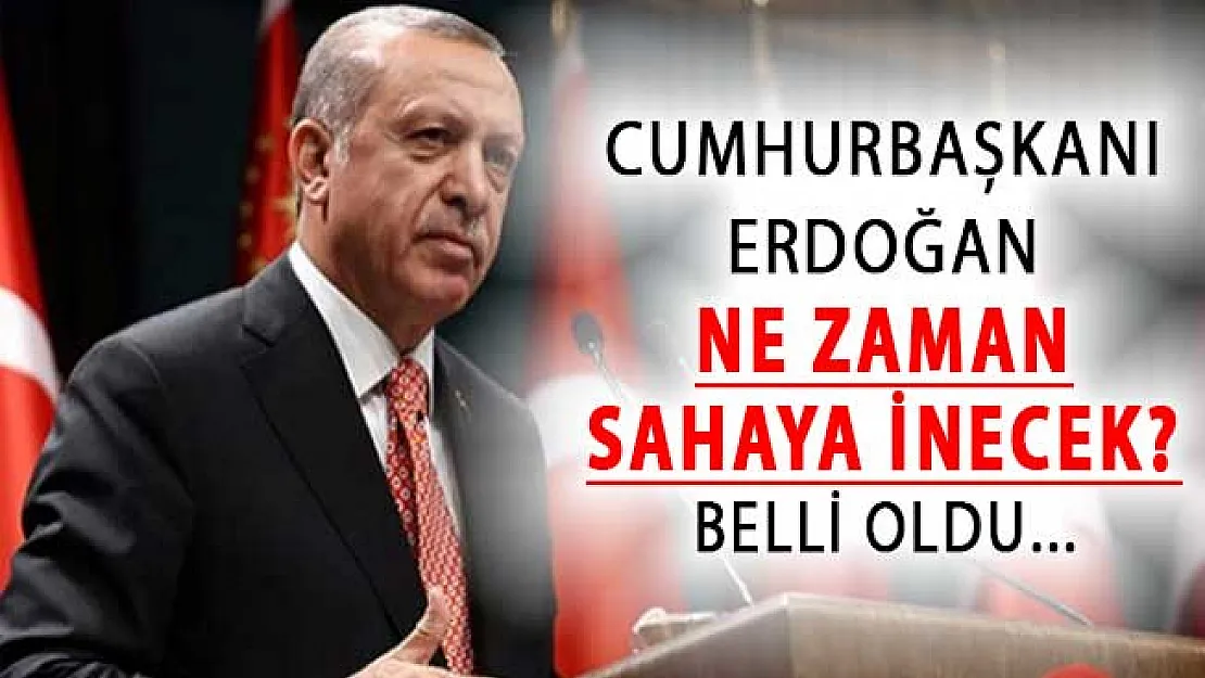 Cumhurbaşkanı Erdoğan'ın Yerel Seçimler İçin Ne Zaman Sahaya İneceği Belli Oldu