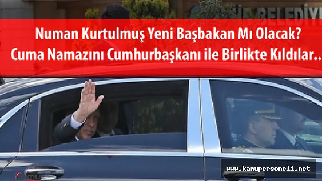 Cumhurbaşkanı Recep Tayyip Erdoğan ve Başbakan Yardımcısı Numan Kurtulmuş Cuma Namazında