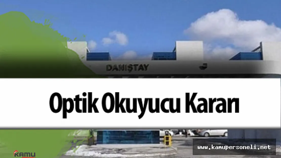 Danıştay 12.Daire Başkanlığı'ndan KPSS 2015 Sınav Sonucu Kararı