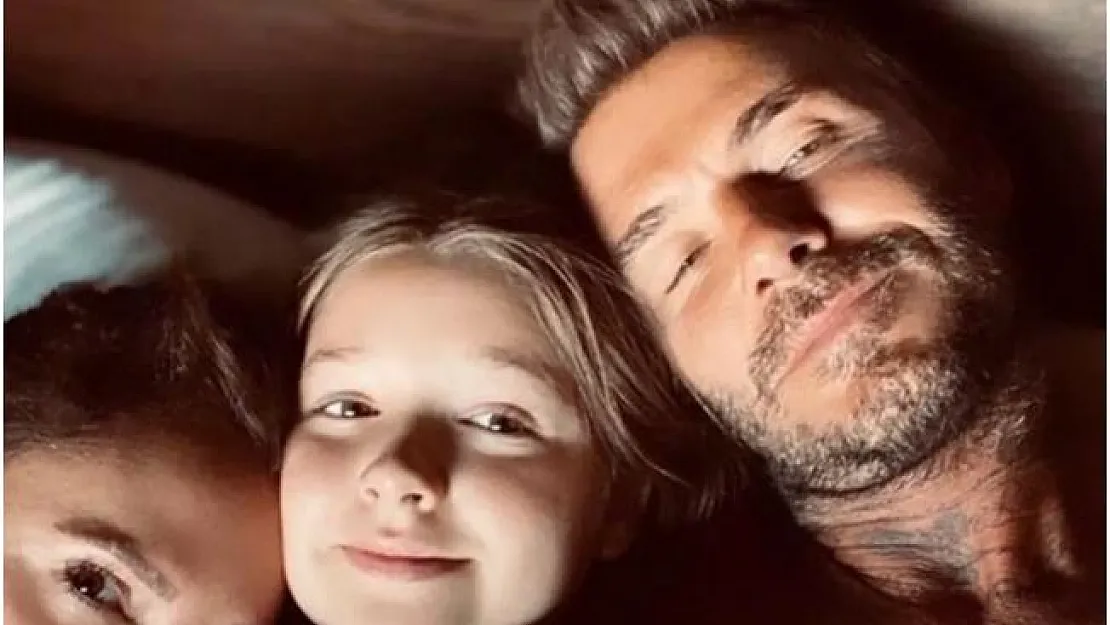 David Beckham kızını dudağından öptü! Sosyal medyada tepkiler çığ gibi büyüdü!
