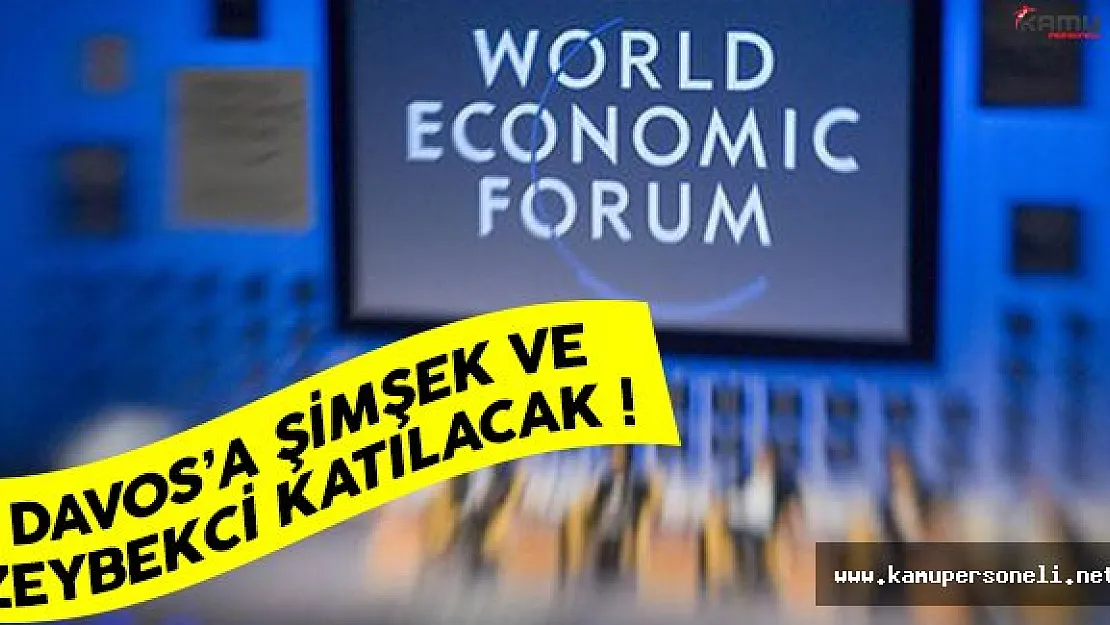 Davos'a Mehmet Şimşek ve Nihat Zeybekci katılacak