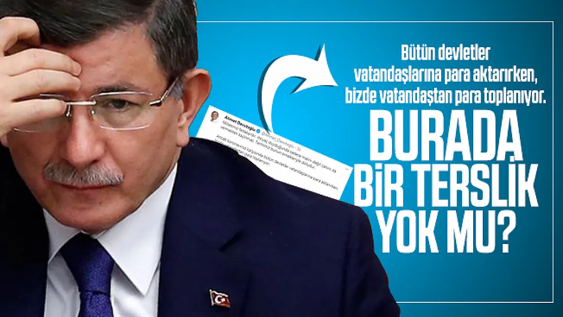 Davutoğlu'ndan dikkat çeken açıklama: Burada bir terslik yok mu?