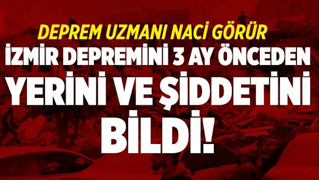 Deprem Uzmanı Naci Görür İzmir depremini 3 ay önceden yerini ve şiddetini bildi!