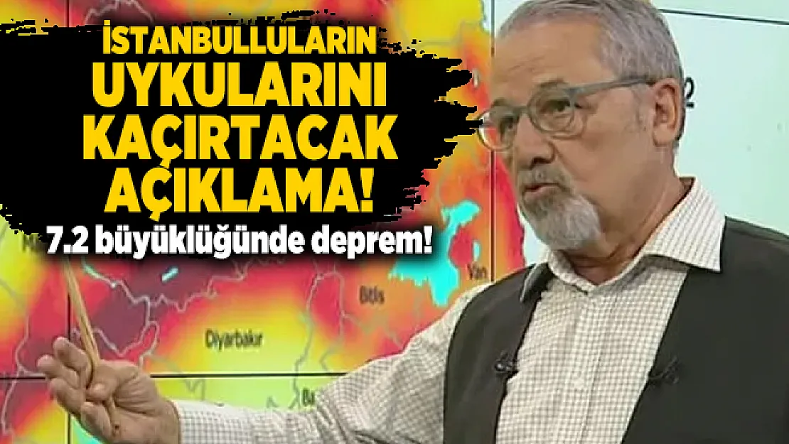 Deprem Uzmanından İstanbulluların uykularını kaçırtacak açıklama! 7.2 büyüklüğünde deprem!