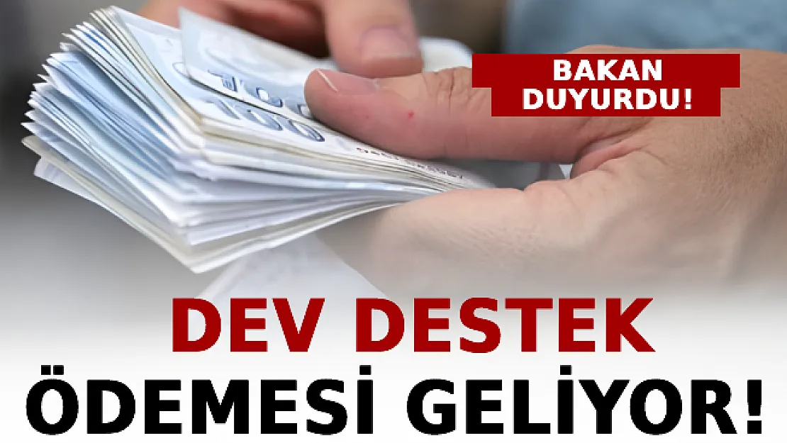 Dev Destek Ödemesi Geliyor! Tüm Detayları Bakan Pakdemirli Duyurdu!