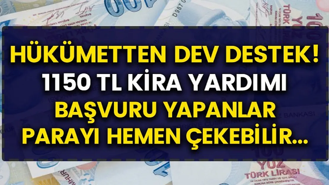 Devlet, ev sahibi olmayıp kirada oturanların 1.150 TL'lik kira tutarlarını karşılama kararı aldı!