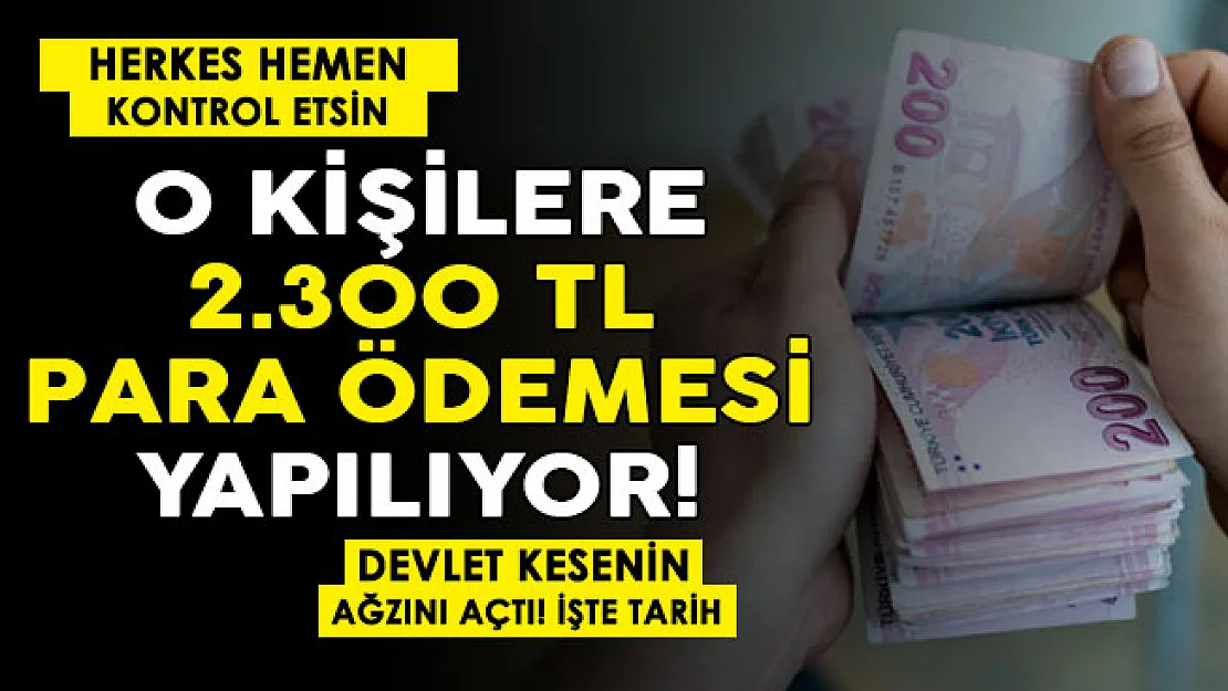 Devlet kesenin ağzını açtı: Bakanlık duyurdu! Şubat'tan itibaren o kişilere 2 bin 300 lira ek verilecek: Hemen sorgulama yapın