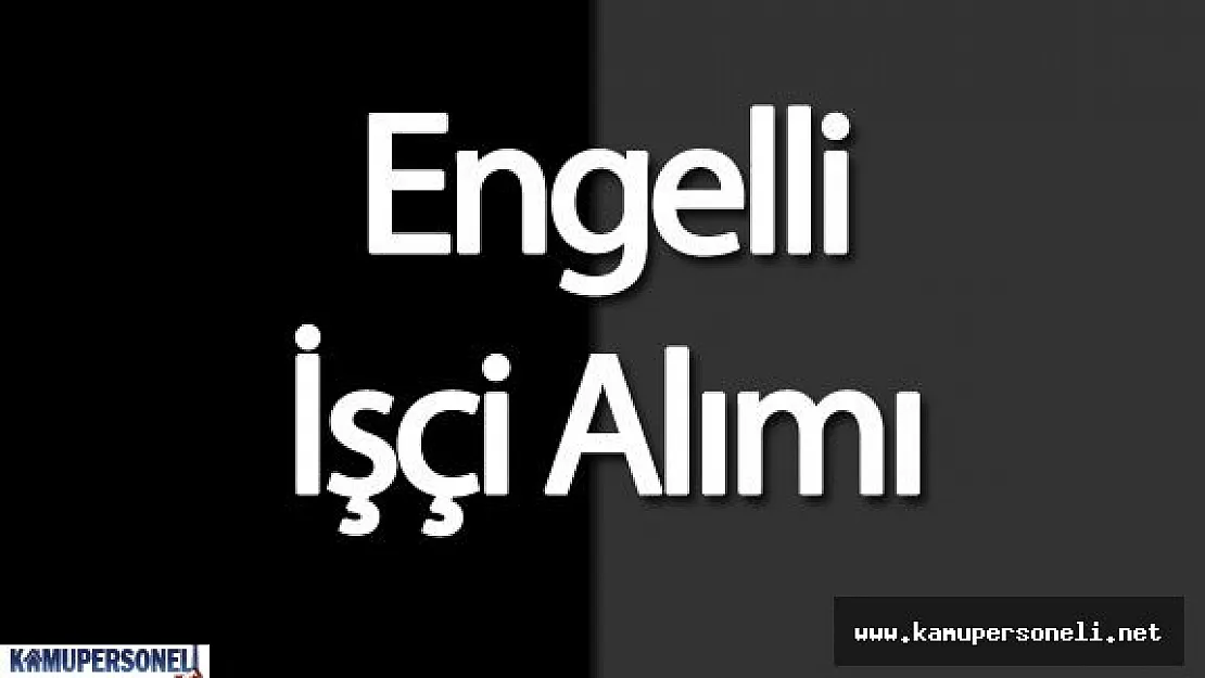 Devlet Personel Başkanlığı : &quot2 Kurum Engelli İşçi Personel Alımı Yapacak"