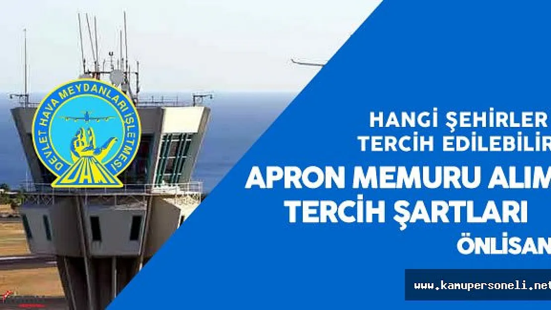 DHMİ Hangi Şehirlerde Apron Memuru Alımı Yapıyor ( KPSS 2016/1 Merkezi Atama)