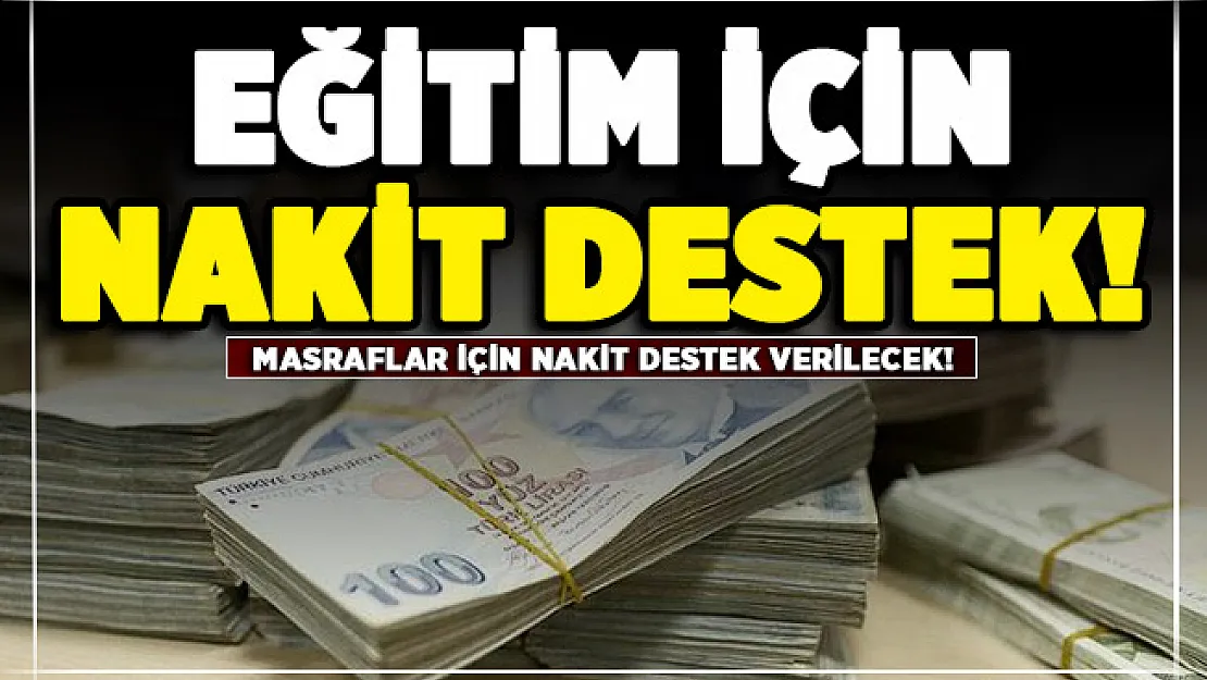 Diğer seviyeler 23 Kasım'da okullar başlıyor! Masraflar için nakit destek verilecek