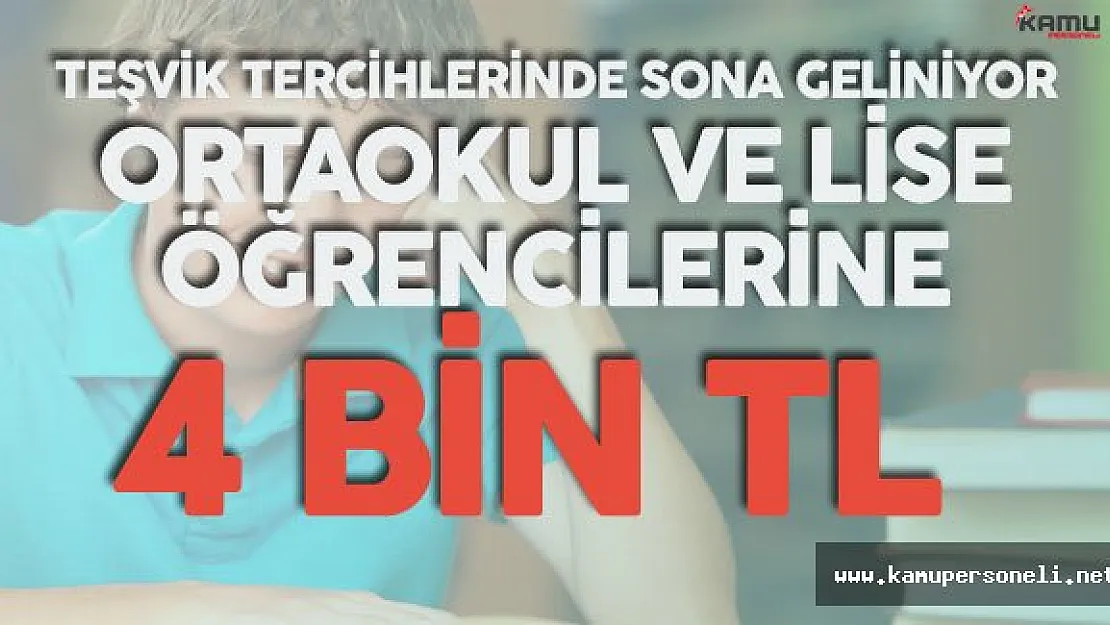 Dikkat ! Teşvik Tercihleri İçin Son Gün 19 Eylül