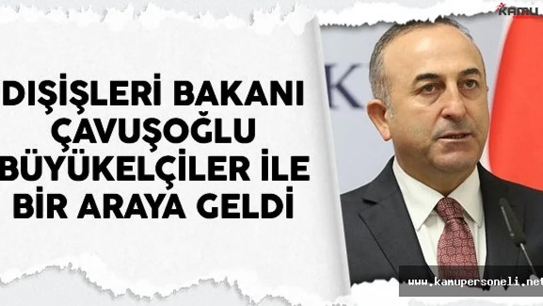 Dışişleri Bakanı Çavuşoğlu 9. Büyükelçiler Konferansı Nedeniyle Türk Büyükelçilerle Bir Araya Geldi
