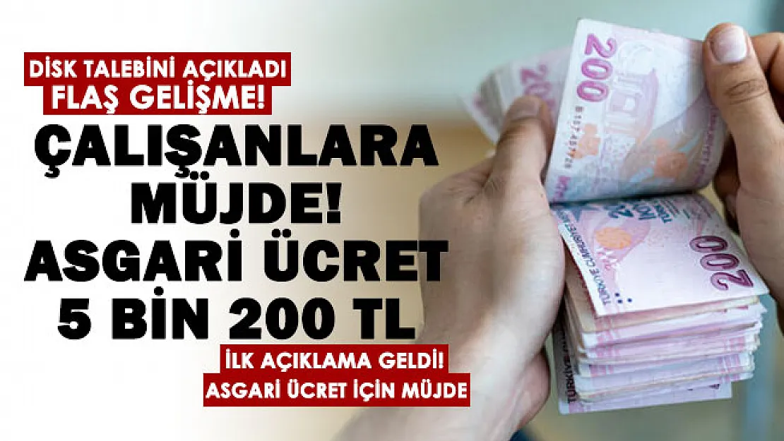 DİSK'in 2022 asgari ücret talebi belli oldu! Asgari ücrete dev zam: 5 bin 200 TL