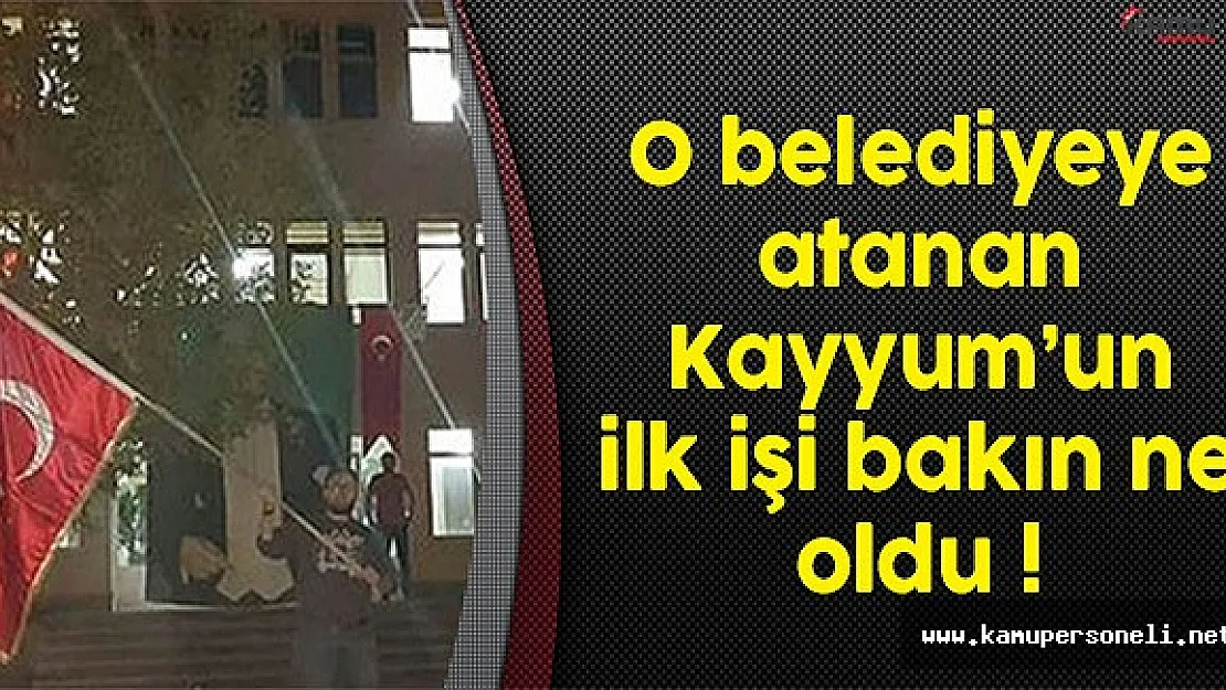 Diyadin Belediyesi'ne Atanan Kayyum Düğmeye Bastı !