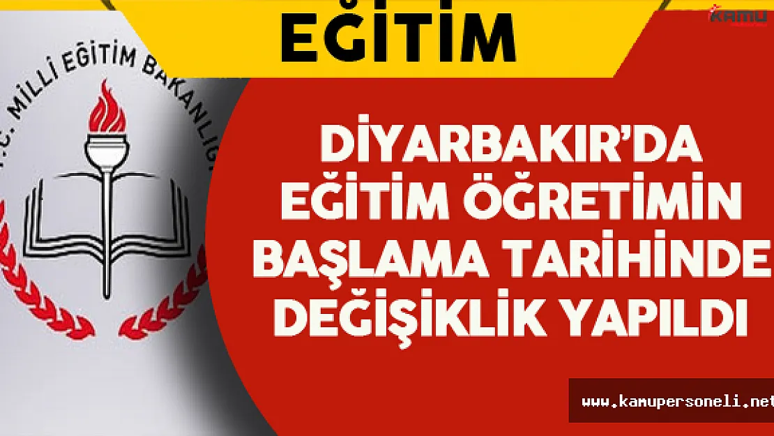 Diyarbakır'da İlköğretim Haftası Programı Ertelendi
