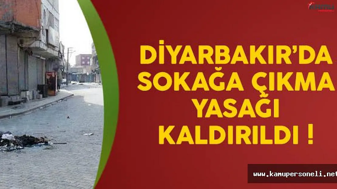 Diyarbakır'da Sokak Yasağı Kaldırıldı