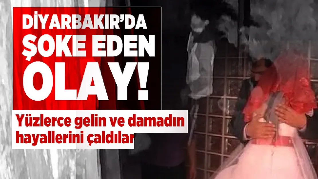Diyarbakır'da şoke eden olay! Yüzlerce gelin ve damadın hayallerini çaldılar