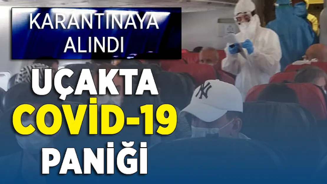 Diyarbakır'dan Ankara'ya Giden Uçakta Corona Virüsü Paniği: Karantinaya Alındı