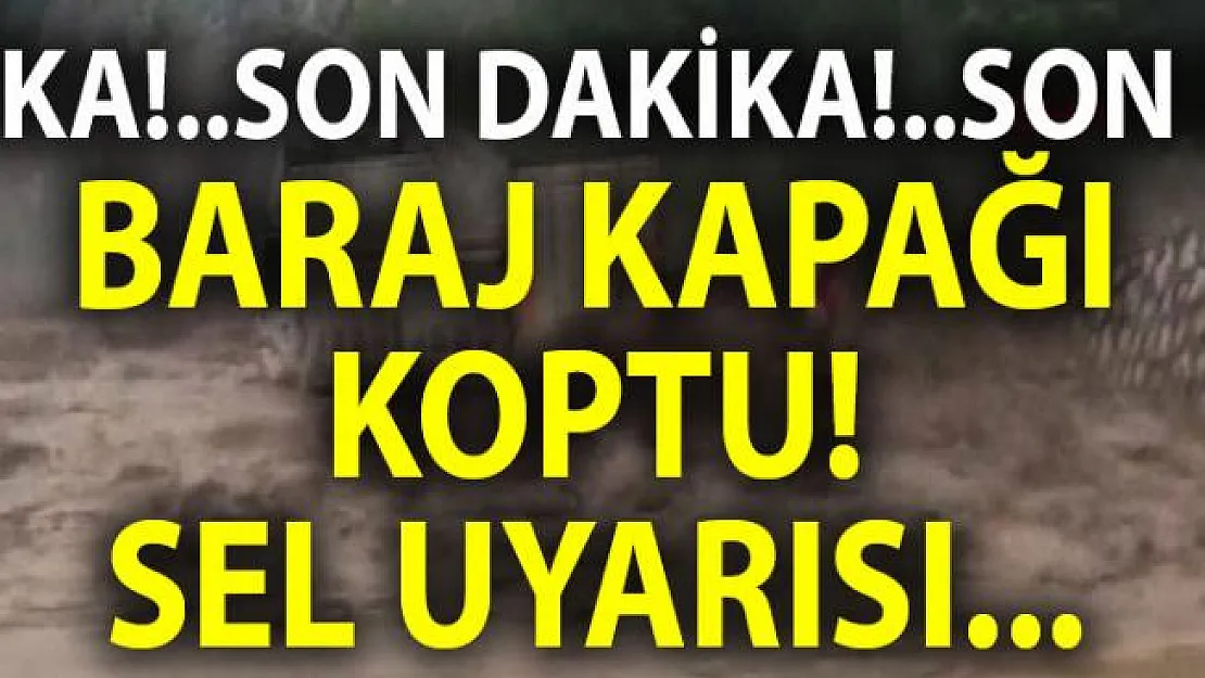 Diyarbakır'de sel uyarısı! Yağış nedeniyle Eğil'de Kral Kızı Barajı'nın kapağı koptu