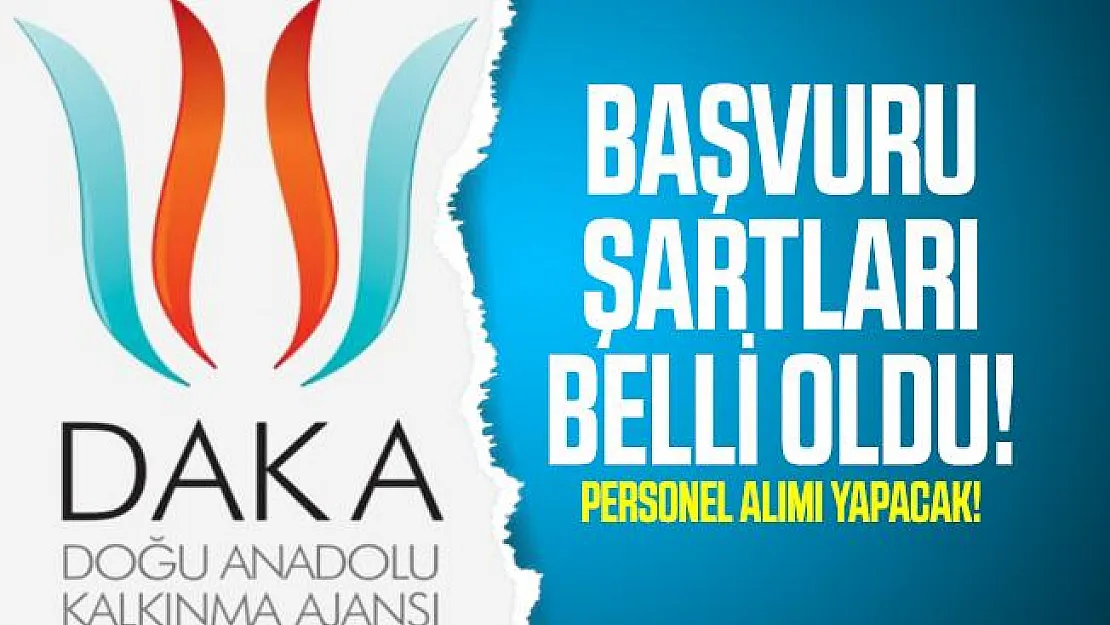 Doğu Anadolu Kalkınma Ajansı (DAKA) personel alımı yapacak! Başvuru şartları belli oldu