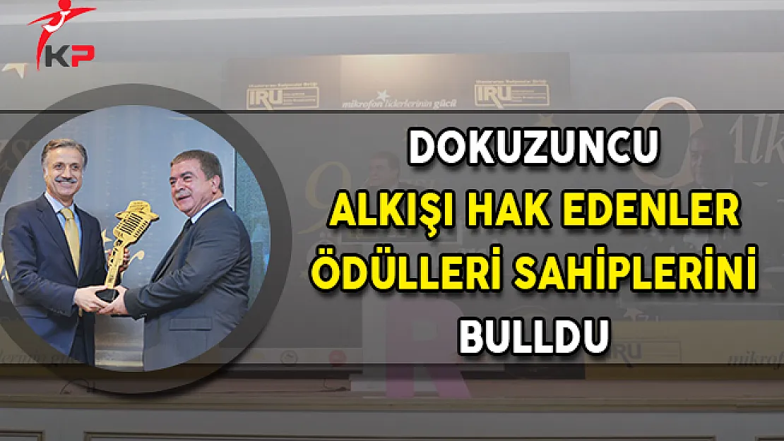 Dokuzuncu Alkışı Hak Edenler Ödülleri BYEGM Genel Müdürü Akarca Tarafından Sahiplerine Verildi