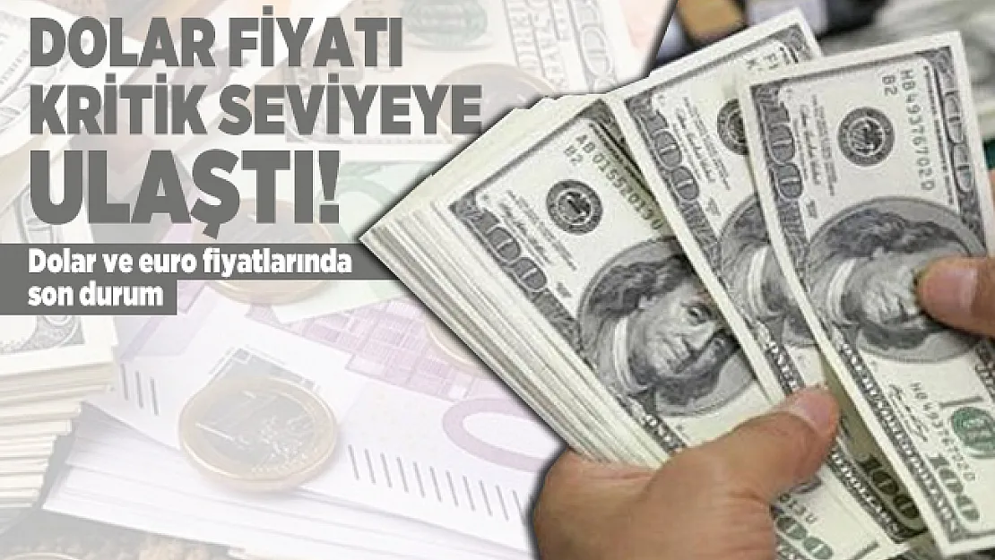 Dolar fiyatı kritik seviyeye ulaştı! Dolar ve euro fiyatlarında son durum