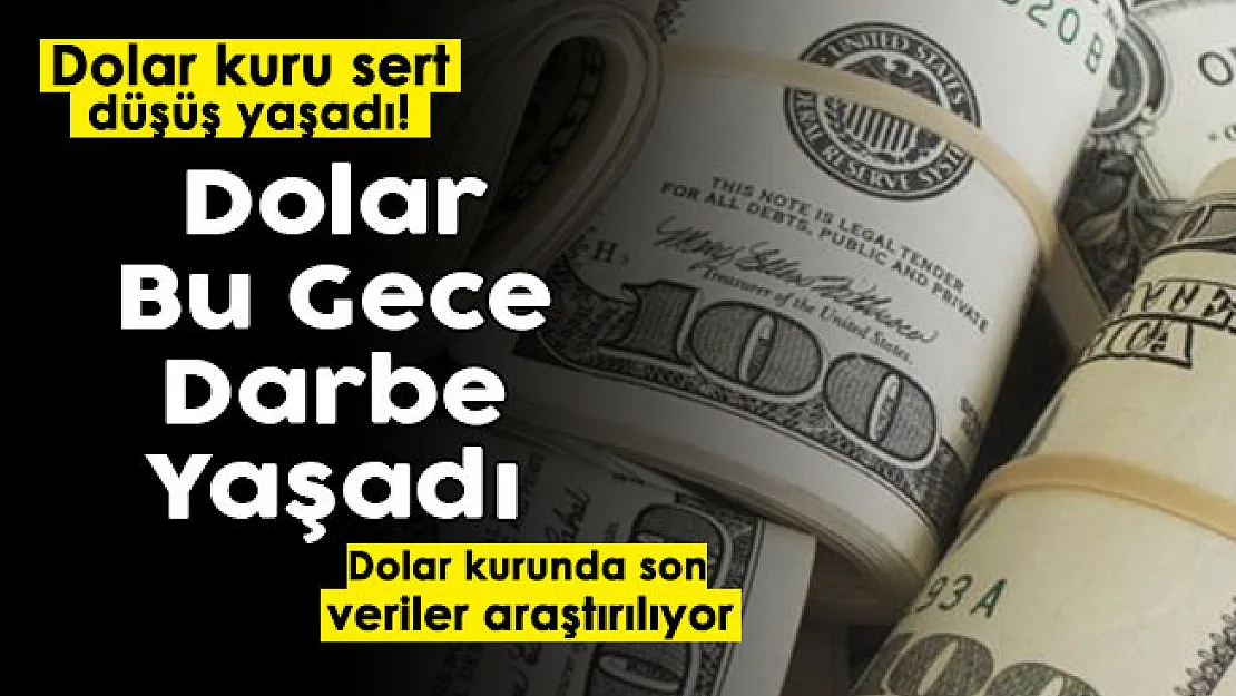 Dolar kuru bu gece darbe yaşadı! Çok sert düşen dolardaki son durum! işte güncel 13 Ocak dolar ve euro fiyatları