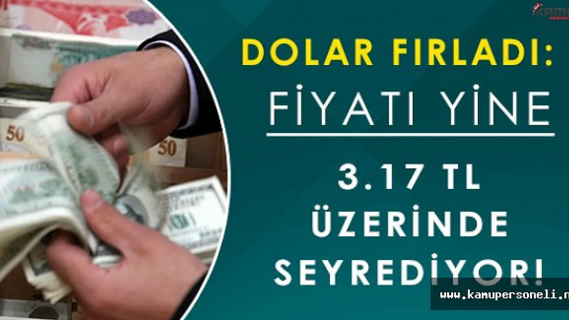 Dolar Yeniden Fırladı: Yine 3.17 TL Üzerinde Seyrediyor!