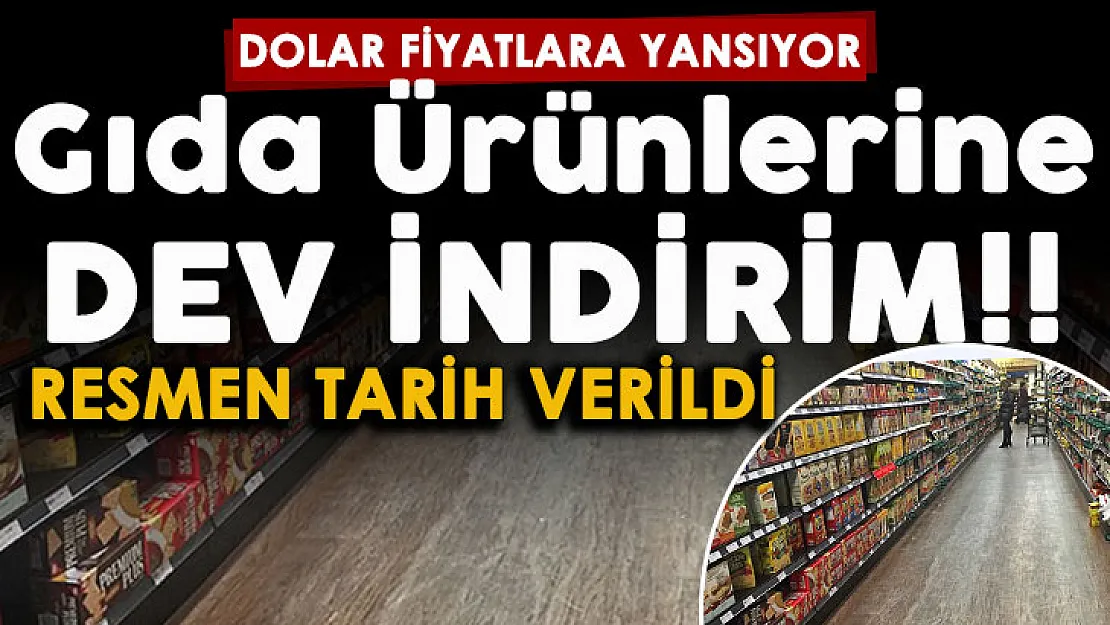 Dolardaki düşüş market ürünlerinin fiyatına yansıyor! Markette gıda ürünlerine dev indirim: Tarih açıklandı