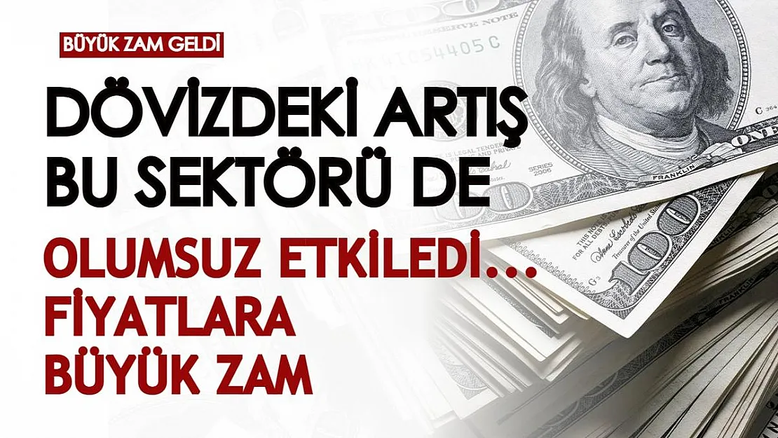 Döviz kurundaki artış bu sektörü de vurdu: Fiyatlarına yüksek zam yapıldı