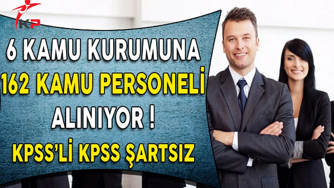 DPB'de Yayımlandı: 6 Kamu Kurumuna 162 Kamu Personeli Alınıyor