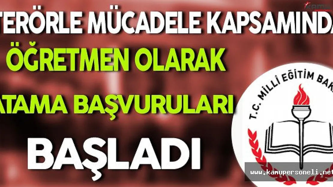 DPB'den 3713 Sayılı Terörle Mücadele Kanunu Kapsamında Öğretmen Atamaları Duyurusu