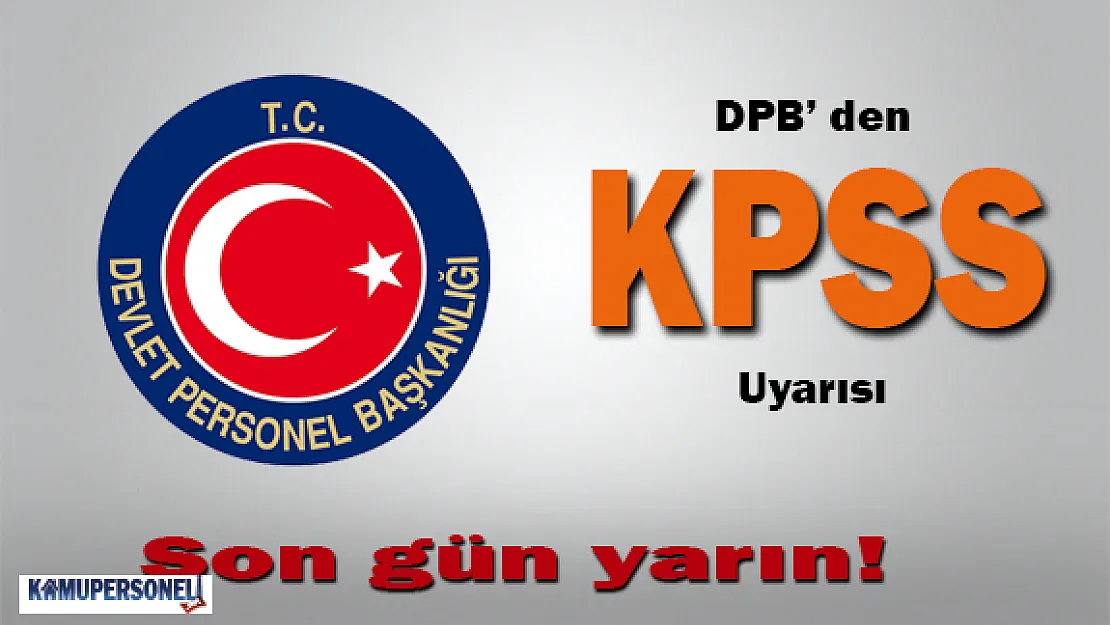 DPB'den KPSS Uyarısı
