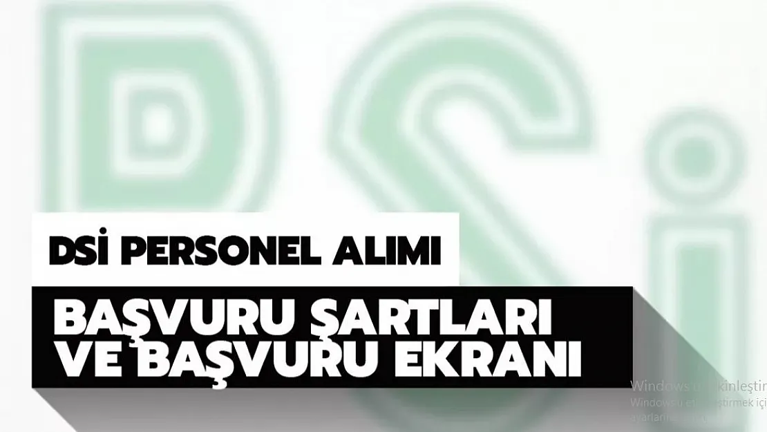 DSİ (Devlet Su İşleri) acil olarak duyurdu: Kamu personel alımına başladı! En az lise mezunları işe alınacak