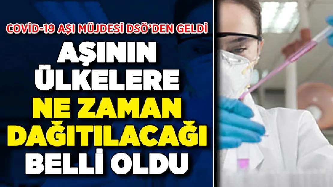 DSÖ Corona Virüsü Aşısının Ülkelere Ne Zaman Dağıtılacağını Açıkladı